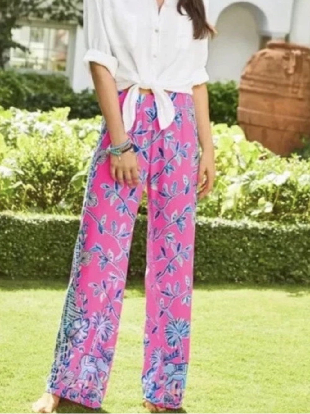 NWT Lilly Pulitzer Sz XS Bal Harbour Pink Isle Slathouse Jungle Engineered